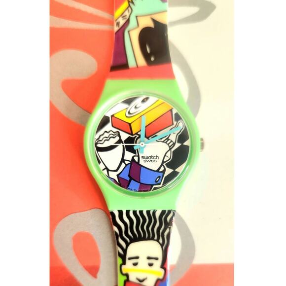 Swatch watch RAPP-ER GG134 1995 Standard Gents New old stock - Picture 1 of 10